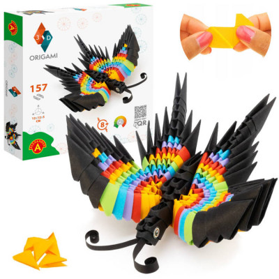 3D Origami – zvieratko Motýľ